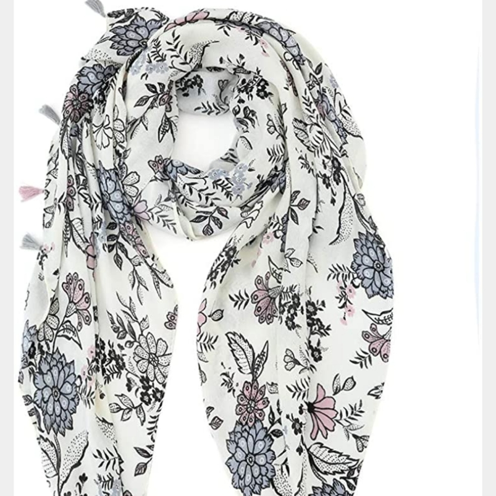 Lighweight Floral Shawl (worn once)